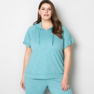 Avenue Seamed Active Hoodie NWT